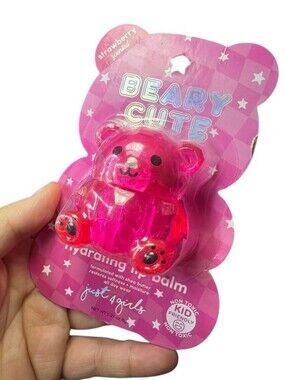 Strawberry Scented Pink Bear Lip Balm